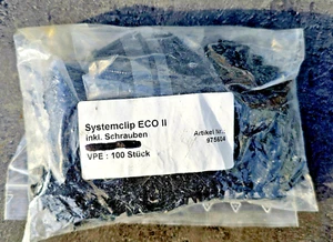 Befestigungsset Clips Klammern für WPC/BPC 100 Metallclips, 100 Schrauben NEU - Bild 1 von 1