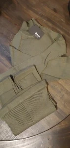Women Sport Fitness 2 Piece Set Outfits Long Sleeve Crop Tops Legging Size M NWT - Picture 1 of 6