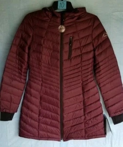 HFX PERFORMANCE REAL DOWN WOMEN WINTER COAT SIZE S BRAND NEW BURGUNDY ALL TAGS - Picture 1 of 12