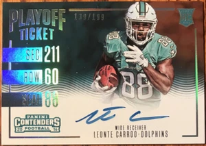 2016 Panini Contenders Playoff Ticket Autograph Leonte Carroo #373 #’d 139/199 - Picture 1 of 3