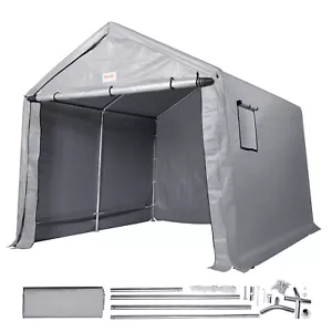 VEVOR Portable Storage Shelter Garage Storage Shed 8 x 14 x 7.6 ft & Zipper Door - Picture 1 of 12