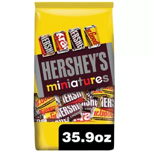 Hershey'S Miniatures Assorted Chocolate Candy Party Pack 35.9 Oz - Picture 1 of 10