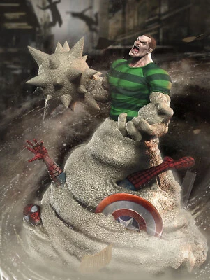 Kit modelo estatua escultura resina Sandman vs. Spider-man sin pintar/sin montar Foto 1 de 4