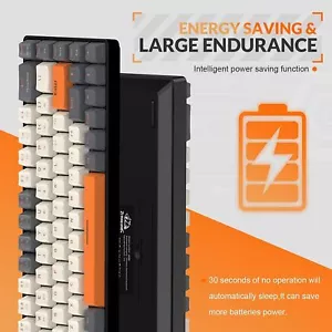 Teclado mecánico 60 % ZIYOU LANG K68 HÁGALO USTED MISMO 2,4 G inalámbrico y Bluetooth intercambiable en caliente - Imagen 1 de 34
