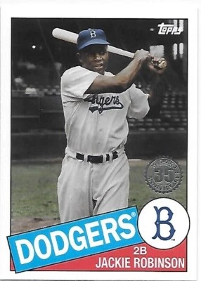2020 Topps Series 1 Baseball '85 Topps Jackie Robinson Dodgers - Image 1 of 2