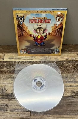 1991 Universal An American Tail Fievel Goes West Extended Play Laserdisc Foto 1 de 4