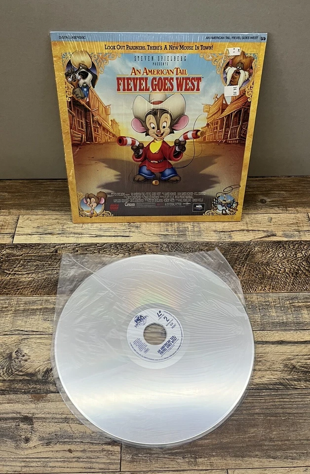1991 Universal An American Tail Fievel Goes West Extended Play Laserdisc Foto 1 de 4