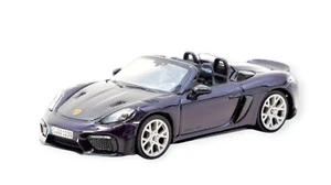 Minichamps x Tarmac Works Porsche 718 Spyder RS Viola Metallic - Picture 1 of 1