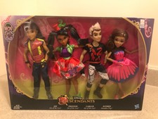 Disney Descendants Neon Lights Ball Exclusive 4-Pack Rare Collector Set Walmart