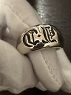 Chrome Hearts Seal Stamp Silver Ring Size 9.5