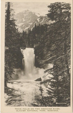Great Northern Railway-Trick Falls-Glacier National Park-Montana-Mt