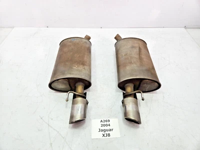 ✅ 04-07 Juego de silenciador de escape tubo trasero derecho izquierdo OEM Jaguar XJ8 Foto 1 de 4