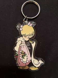 Precious Moments Make A Joyful Noise Keychain Vintage 90s - Picture 1 of 3