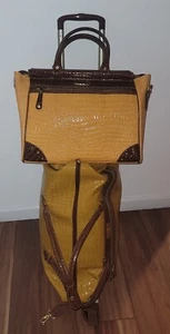 Samantha Brown 2-Piece 22" 15" Carry-On Wheels with Carry on Tote Bag RARE - Picture 1 of 12