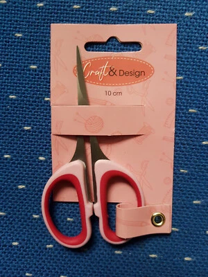 kleine Stickschere 10 cm Schere mit Softgriff vorne sehr spitz !! Rosa NEU !! - Bild 1 von 3