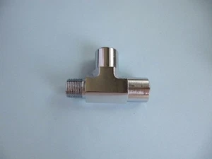 Lowrider Hydraulics fitting 3/8" run tees chrome, 2 pack - Imagen 1 de 1