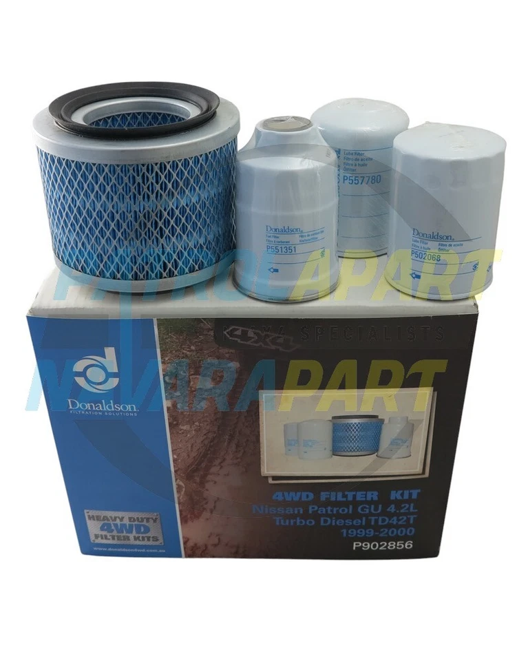 Donaldson Filter Kit for Nissan Patrol GU Y61 1999 - 2000 TD42T - image 1 of 1
