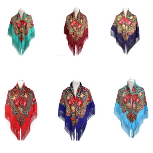 Damen Schal Tuch Russischer Stil - Bild 1 von 8