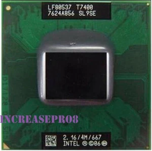 Intel Core 2 Duo T7400 2.16GHz Socket M, Socket 479, Socket 478 CPU 34w 667MHz - Picture 1 of 5