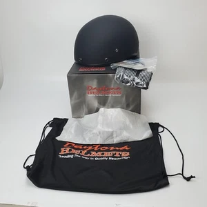 Daytona Helmets Half Shell German Motorcycle Helmet – DOT Approved - Dull Black - Picture 1 of 3
