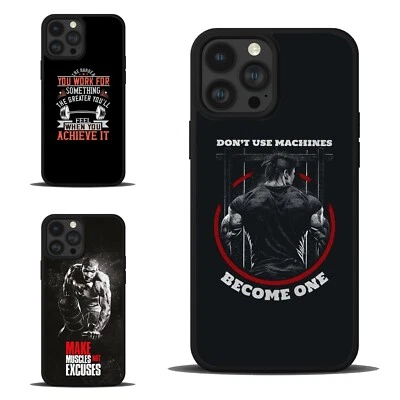 Cubierta motivacional amigable para iPhone SE XS XR Max 5 6 7 8 Plus Thought Fitness Foto 1 de 4