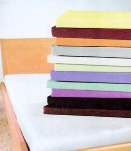 Single Fitted Sheets 100% Cotton Sateen 220 Tc Pack Set of 2 Mixed Colours