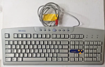 Vintage HP Hewlett Packard Keyboard RT2856TW Wired Adjustable Legs - Image 1 of 3
