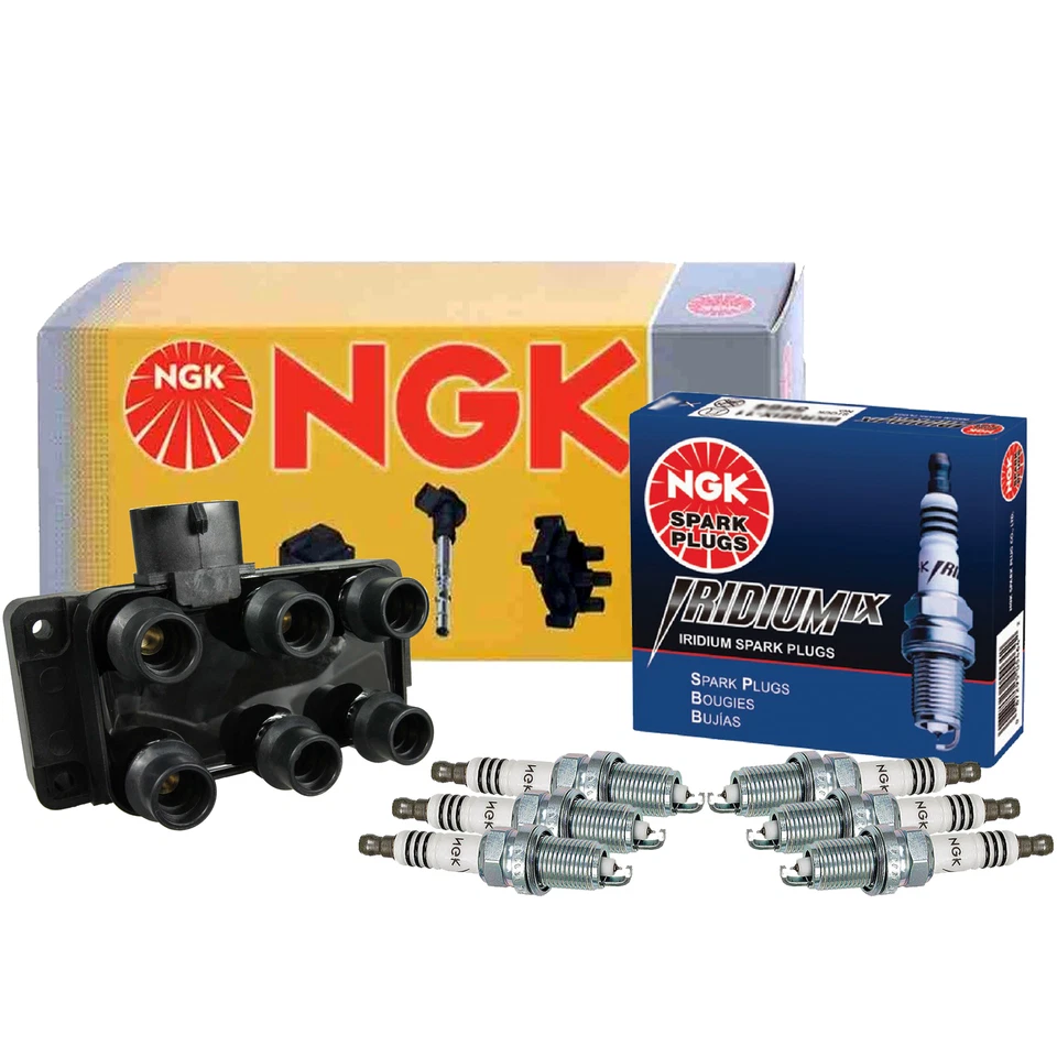 Kit de bobina de encendido NGK DIS y 6 bujías de iridio IX para Mazda 626 2,5 V6 ES LX Foto 1 de 1