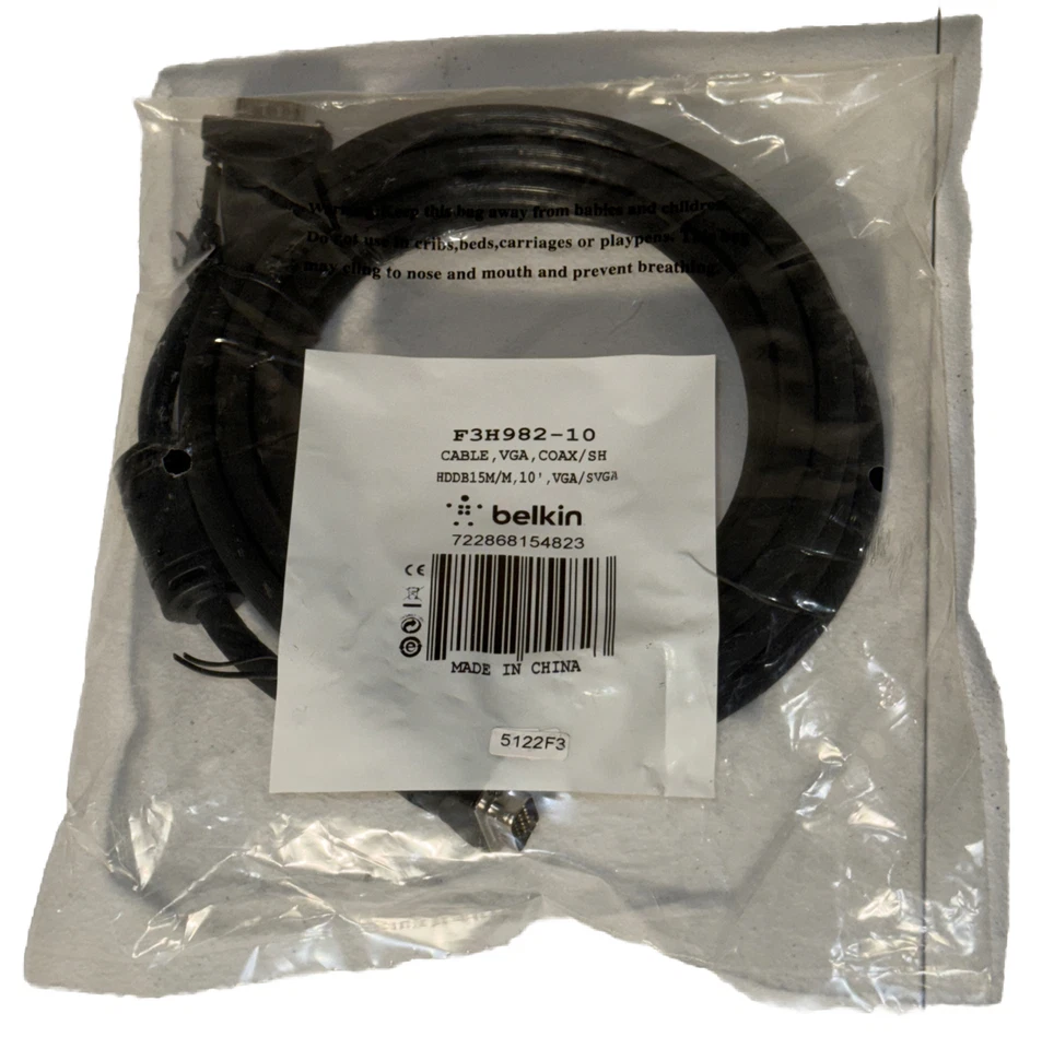 Belkin SVGA High-intensity Monitor Cables (F3H98210) - Image 1 of 1