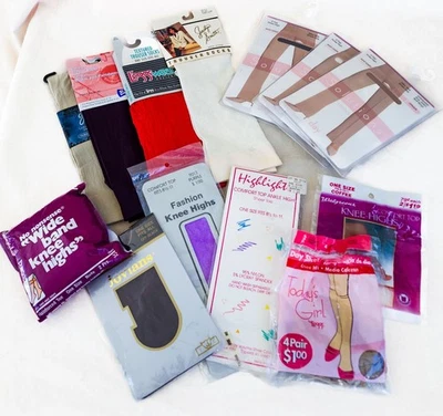 Medias hasta la rodilla pantalones calcetín lote de 17 de colección-ahora Hanes L'eggs sin tonterías GNW Foto 1 de 4