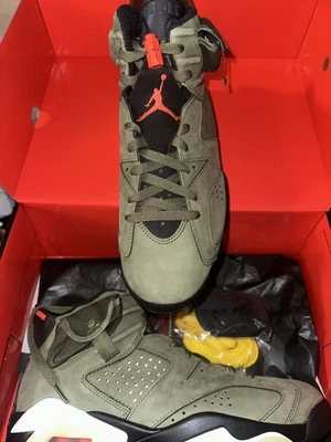 Zapatillas Hombre Travis Scott Air Jordan 6 Olive Talla 10 NUEVAS Foto 1 de 4