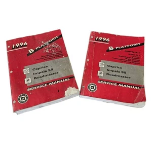 OEM 1996 GM Service Manual Set - Caprice, Impala SS, Roadmaster - Books 1 & 2 - Picture 1 of 9