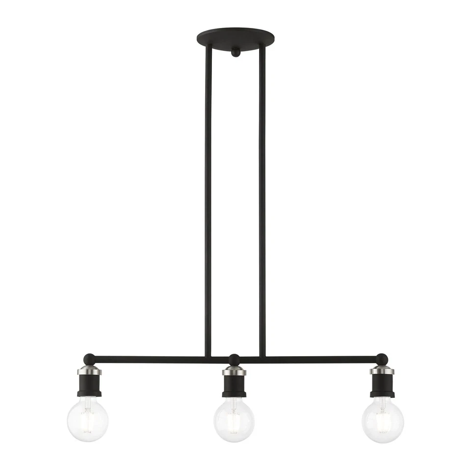 Lansdale - 3 Light Linear Chandelier In Transitional Style-10.75 Inches Tall and - Image 1 of 1