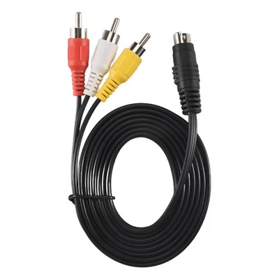 1.5M 4.9ft 3  Male to 4 Pin S-Video Male  PC Conversion Cable M2V94773 - Image 1 of 4