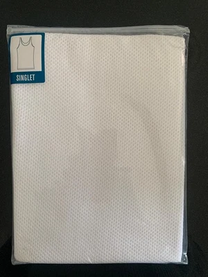 New Men's 2 Pack 'Highcross Koolnit' Airtex Eyelet Mesh Cotton Sleeveless Vest - Image 1 of 2