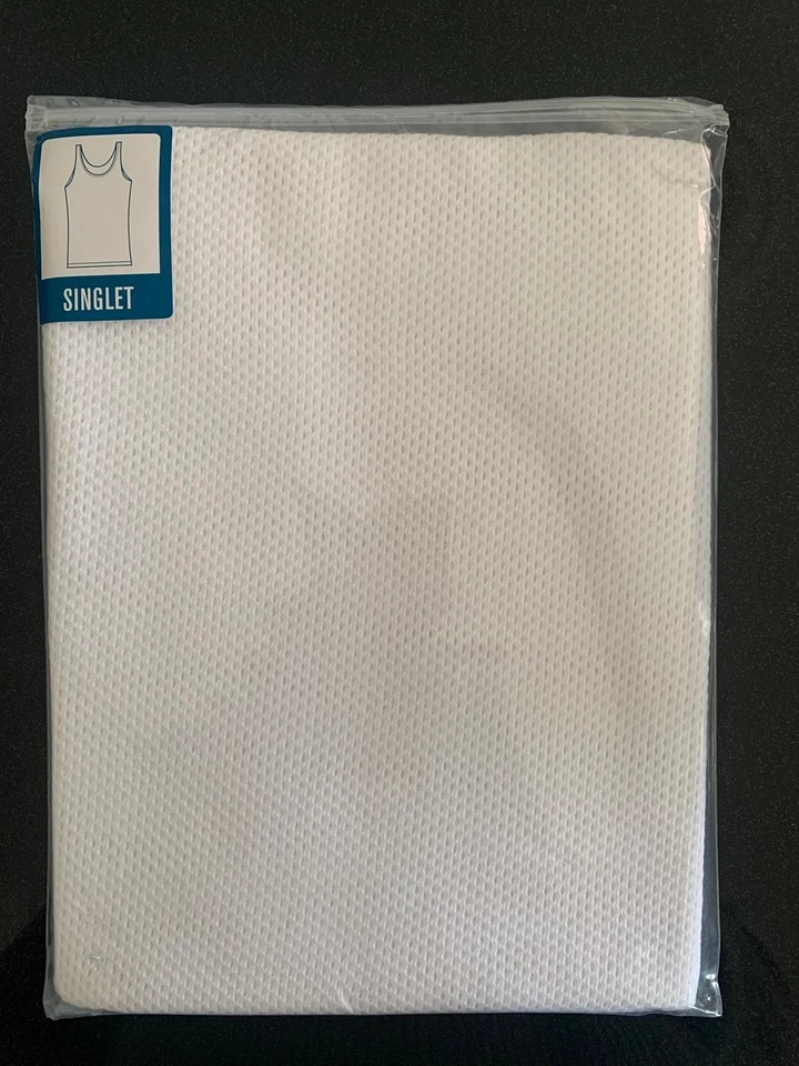 New Men's 2 Pack 'Highcross Koolnit' Airtex Eyelet Mesh Cotton Sleeveless Vest - Image 1 of 2