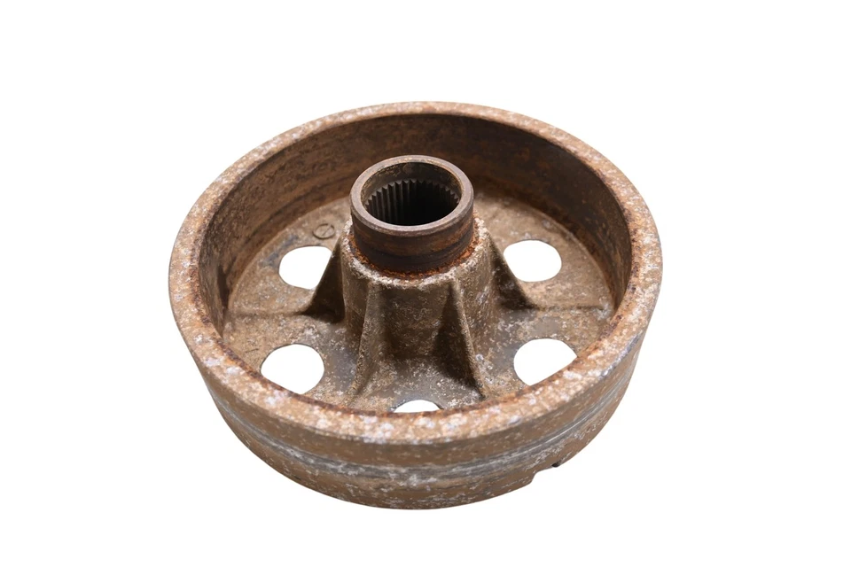 85 Suzuki Quadrunner 250 2x4 Rear Brake Drum Housing LT250E - Image 1 of 3