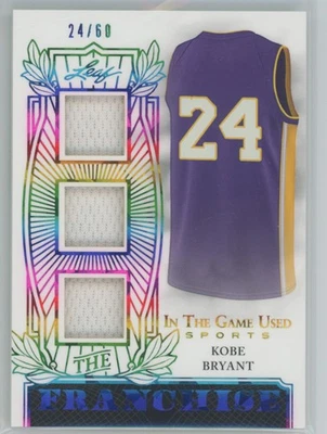 Camiseta deportiva usada Leaf Game 2024 The Franchise Kobe Bryant #TF-KB1 partido 24/60 Foto 1 de 2