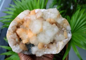 Apophyllite Crystal With Stilbite On Matrix Natural Mineral Specimen #M79 - Picture 1 of 9