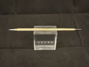 NEW VINTAGE CROSS 10k GOLD-FILLED DESK SET PEN  #5022 -MADE IN THE USA- - Picture 1 of 6