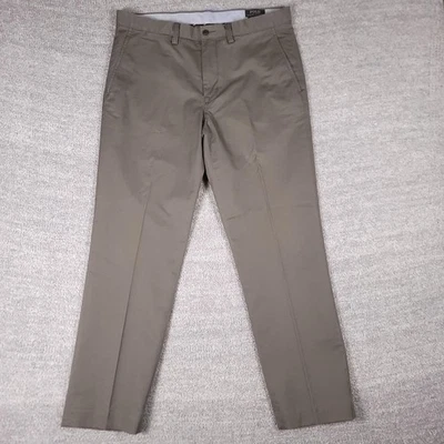 Pantalones Polo Ralph Lauren Para Hombre 34x32 Verde Oliva Elastizados Calce Recto Chino Sarga Foto 1 de 4