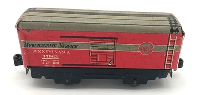 Marx Freight Tin Train Car Merchandise Service #37963 Pennsylvania O Gauge - Image 1 of 4
