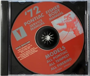 1972 Pontiac Shop Service Manual Bonneville Firebird Grand Prix GTO More on CD - Picture 1 of 3