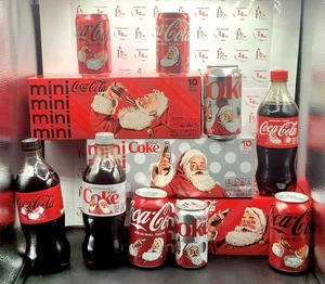 Coca-Cola 2025 Edición Limitada Papá Noel Selecciona diferentes Botellas y Latas. - Imagen 1 de 13
