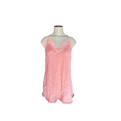 Victoria’s Secret Silk Blend Lingerie Slip Dress Peach Lace Trim Y2K Women’s M - Image 1 of 4