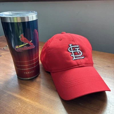 St LOUIS CARDINALS 20 унций из нержавеющей стали TERVIS TUMBLER Nike бейсбольная кепка комплект - Изображение 1 из 4