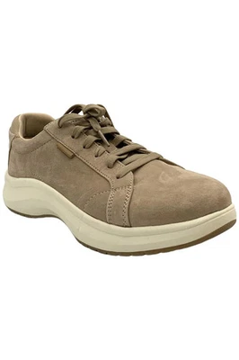 Zapatillas deportivas Dr. Scholl's para mujer Feel Good de gamuza con cordones color topo Foto 1 de 3