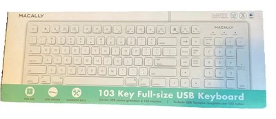 NIB Macally MKEYE MAC Wired Keyboard - Image 1 of 2