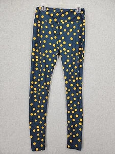 NEW LuLaRoe Kids Green/Yellow Polka Dot Leggings Sz One Size - Picture 1 of 7