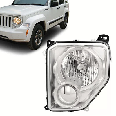 Conjunto de faros halógenos para Jeep Liberty 2008-2012 lado del conductor sin luz antiniebla Foto 1 de 4